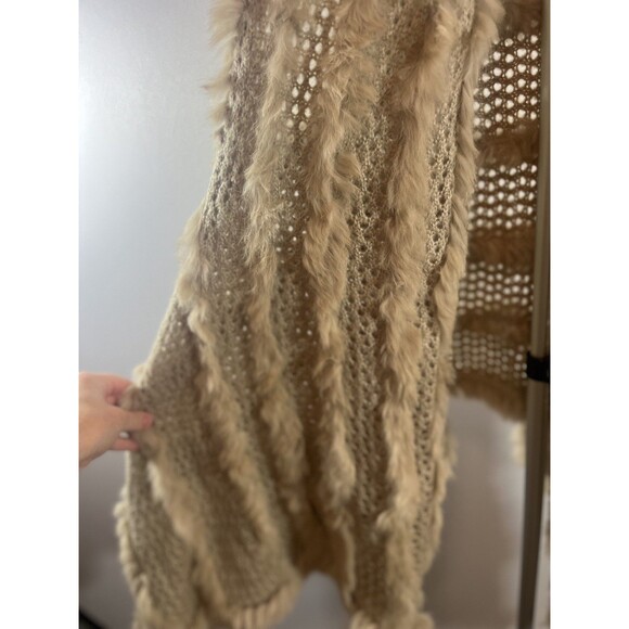 Dolce Cabo Fur Trim Knit Vest – Size S/M - Picture 2 of 10